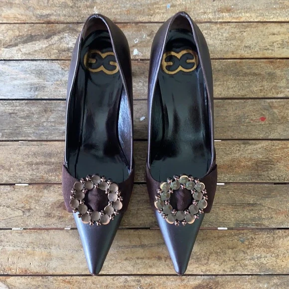 Escada Size 38 Pointy Toe Heel - Picture 2 of 10